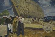 George Bellows Builders of Ships Sweden oil painting artist